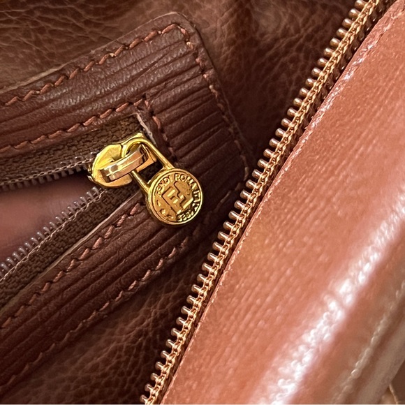 Rare Vintage Fendi Leather Janus Medallion Boston Bag - Picture 7 of 12